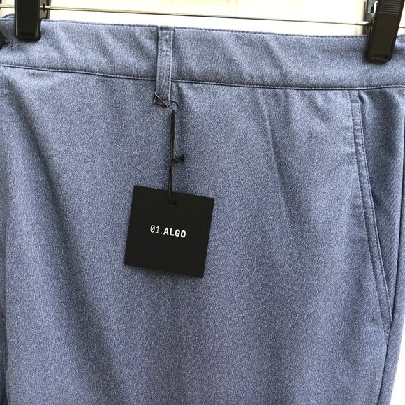 01 ALGO Pants 52 x 32 Gray Performance Fit Moisture Wicking UPF 40 Comfort Mens - Picture 7 of 16